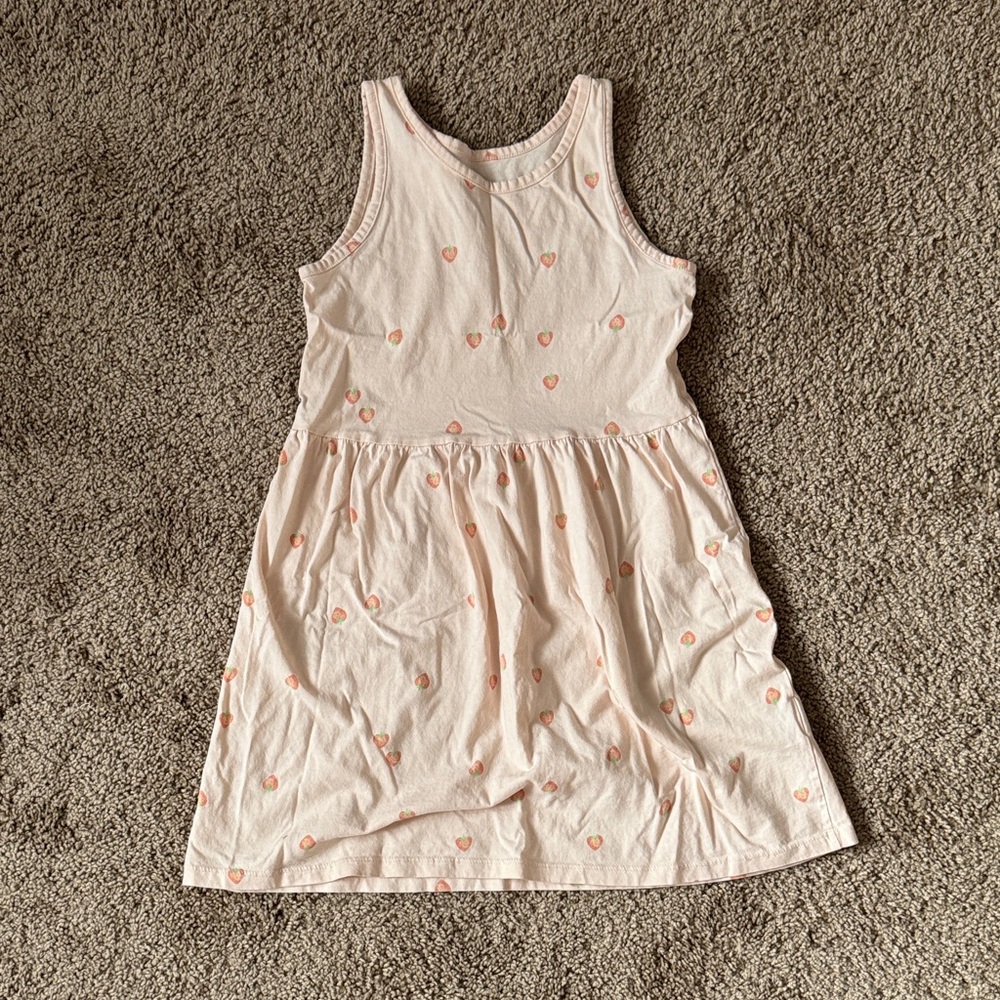 Adorable Pink Heart Kids Dress